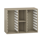 Pureo Kast voor materiaalbakken decor B 100 x H 75 x D 42 cm