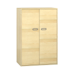 Pureo Kast met dubbele deur fineer B 100 x H 150 x D 60 cm